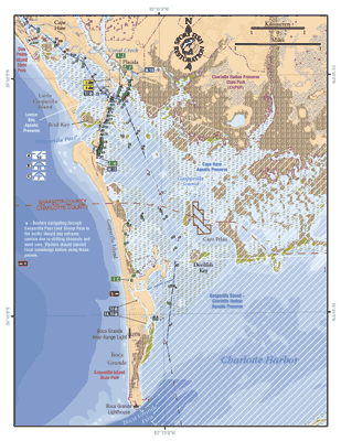 Detailed map of Gasparilla Sound