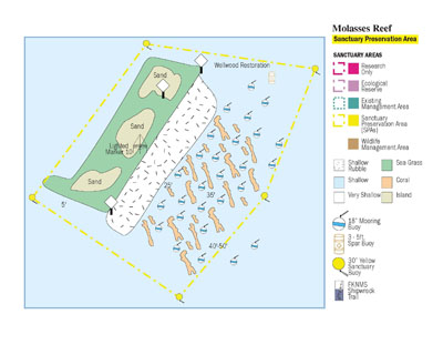 Molasses Reef Marine Zones