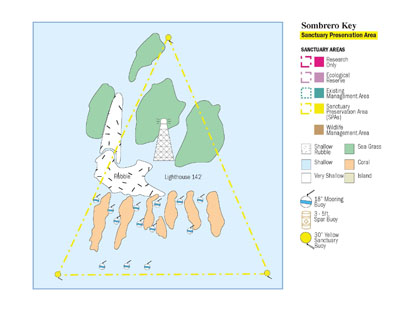 Sombrero Key Marine Zones