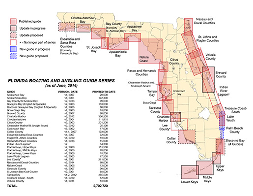 Florida Boating and Angling Guide Status Map