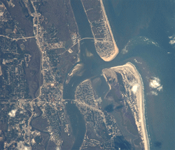 Photo of St. Augusutine and St. Augustine Inlet fron the International Space Station