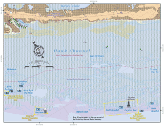 Detailed map of Key Largo and Carysfort Reef