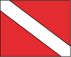 example of a diver down flag