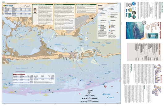 Key West and Lower Keys Lobster Inshore Fish and Dive Chart 110F